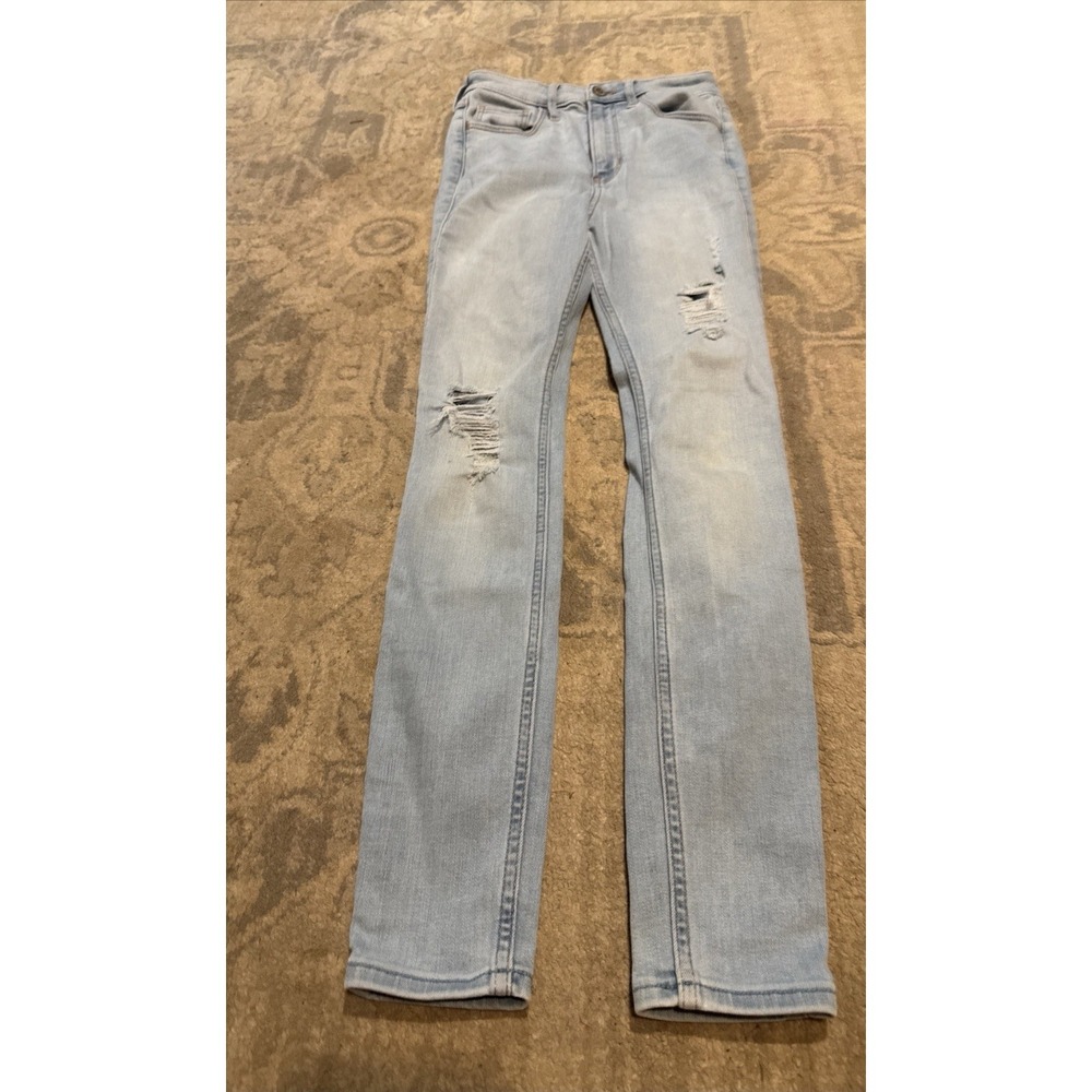 Hollister Womens 24 X 26 Jeans Ultra High‎ Rise Super Skinny Distressed